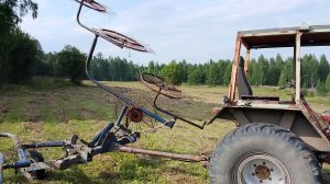 Сворошить и сгребсти сенокос любой ценой . Ворошение сенокосов .Сломал гралбли . Сгреб одним крылом
