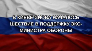 В Киеве снова началось шествие в поддержку экс-министра обороны