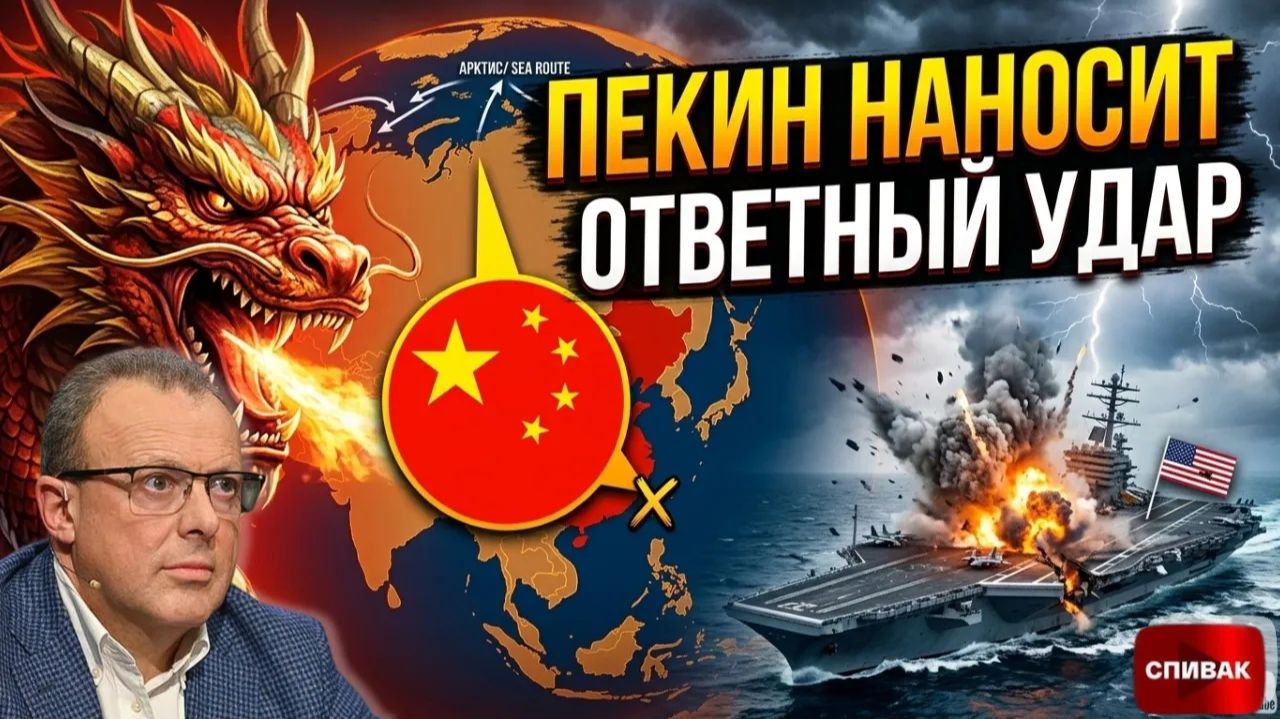 СПИВАК Дмитрий. 🔥 КИТАЙ: НАНОСИТ УДАР:Конец доминированию США? РОССИЮ ВЫТЕСНЯЮТ: Кавказ и Курил