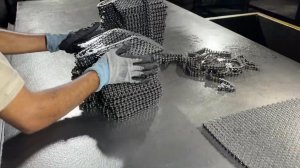 Невероятный производственный процесс изготовления тяжелой велосипедной цепи |