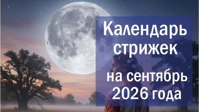 Лунный календарь стрижки волос на сентябрь 2026 года