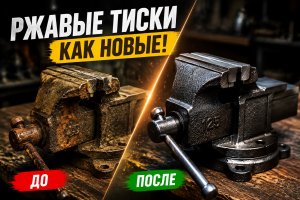 Реставрация старых ржавых тисков