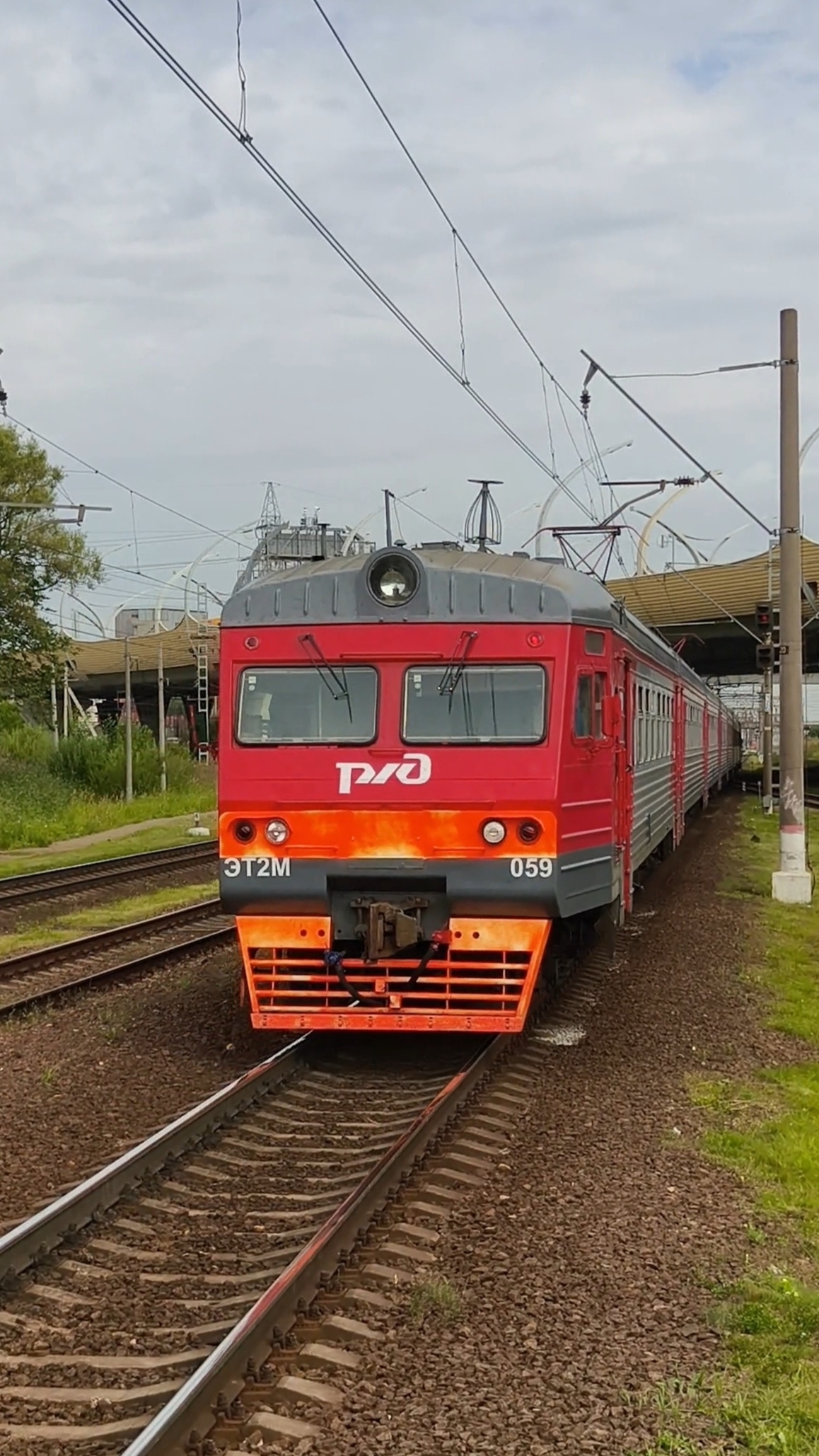 ЭТ2М 059 на перегоне Лигово - Броневая