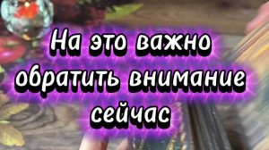 Важно ✨Обратите на это внимание сейчас 🔮🔅🍒Таро