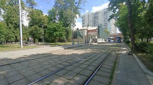 100-ый трамвай Витязь-М на маршруте №43 (рейс в депо) - 05.06.2026. Первая аудиопоездка на нём