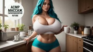 Утро на кухне: девушка наслаждается кофе ☕️