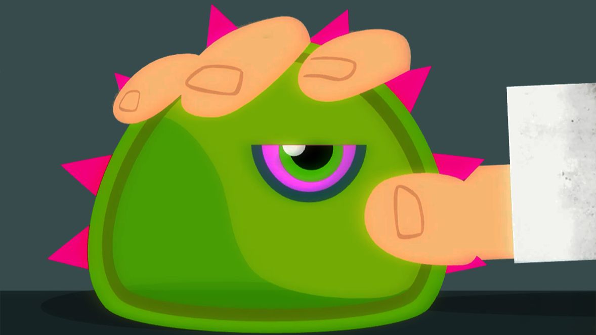 ЛИЗУН ГЛАЗАСТИК съел всё вокруг ЧАСТЬ#1 игра Mutant Blobs Attack на канале Мистер Игрушкин