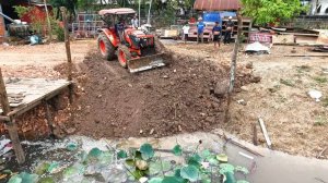 Giant Machinery in Action -KUBUTA Clearing and Relocating Soil in Lotus Plants BY 5t trucks.