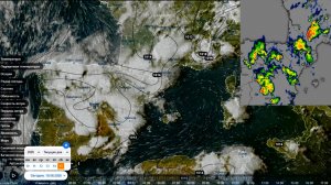 Развитие сильных гроз на юге Франции и в Испании. Вид со спутника 15.08.2026