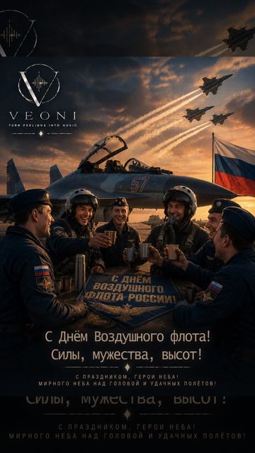 С днем воздушного флота России 🇷🇺   #VEONI #Песнявподарок #песняназаказ
