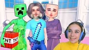 ДЕЛАЮ ПЕРСОНАЖЕЙ ИЗ МАЙНКРАФТА С СЕСТРОЙ в ROBLOX Dress To Impress