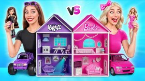 Строим Удивительный Кукольный Домик _ Барби vs Братц Челлендж от Multi DO Smile