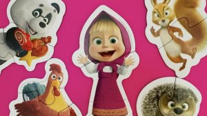 МАША И МЕДВЕДЬ - СОБИРАЕМ MAXI ПАЗЛЫ ДЛЯ ДЕТЕЙ MASHA AND HTE BEAR