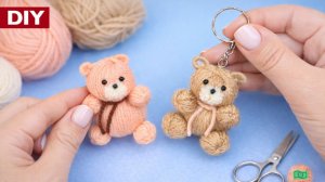 Милые маленькие мишки из клубочков пряжи 🧸 Простая поделка своими руками | DIY