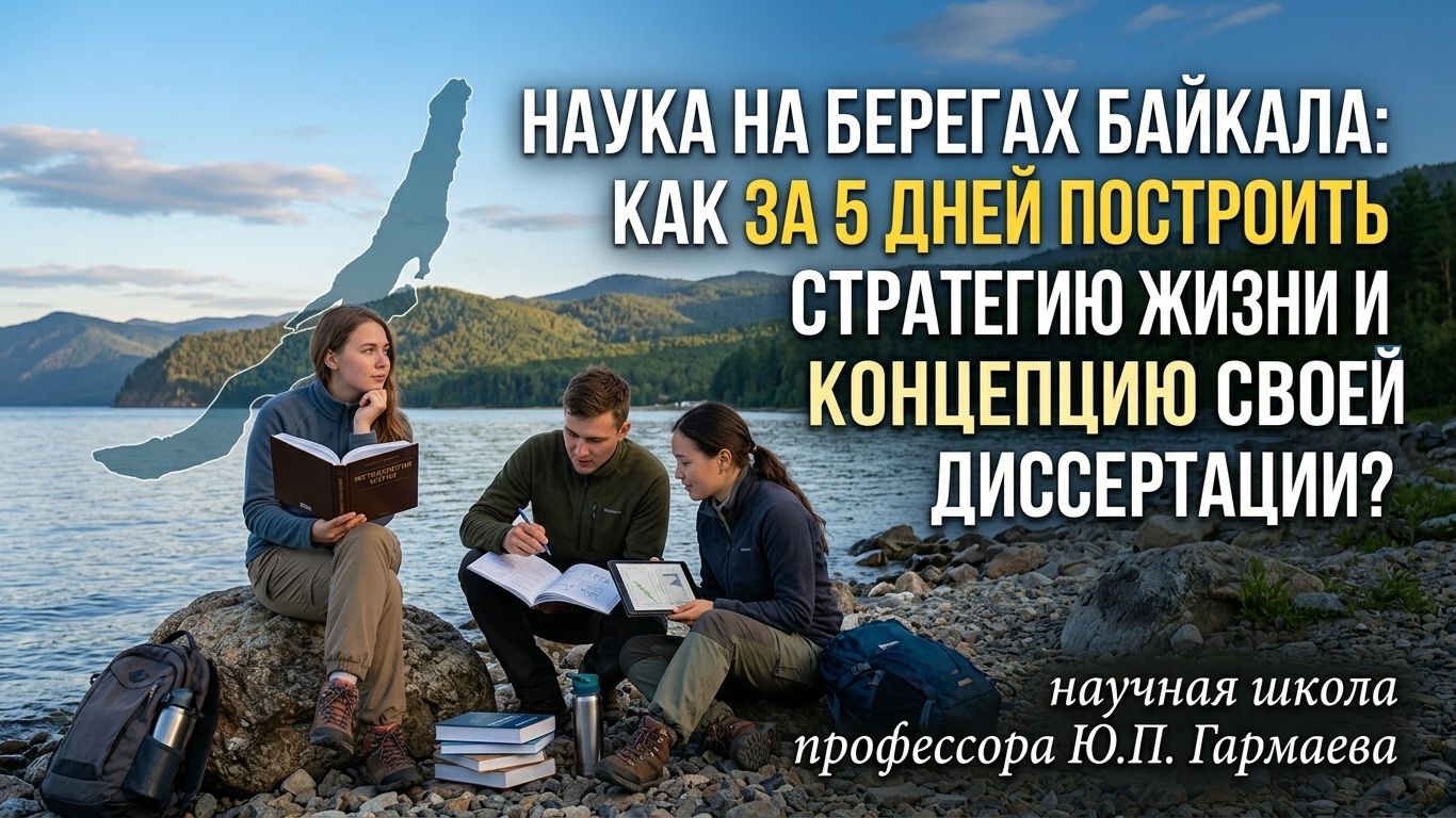 НАУКА НА БЕРЕГАХ БАЙКАЛА: КАК ЗА 5 ДНЕЙ ПОСТРОИТЬ СТРАТЕГИЮ ЖИЗНИ И КОНЦЕПЦИЮ СВОЕЙ ДИССЕРТАЦИИ?