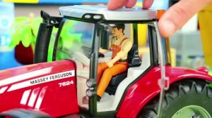 Трактор Пожарная машина Погрузчик 🚒 Веселое игрушечное видео детям
