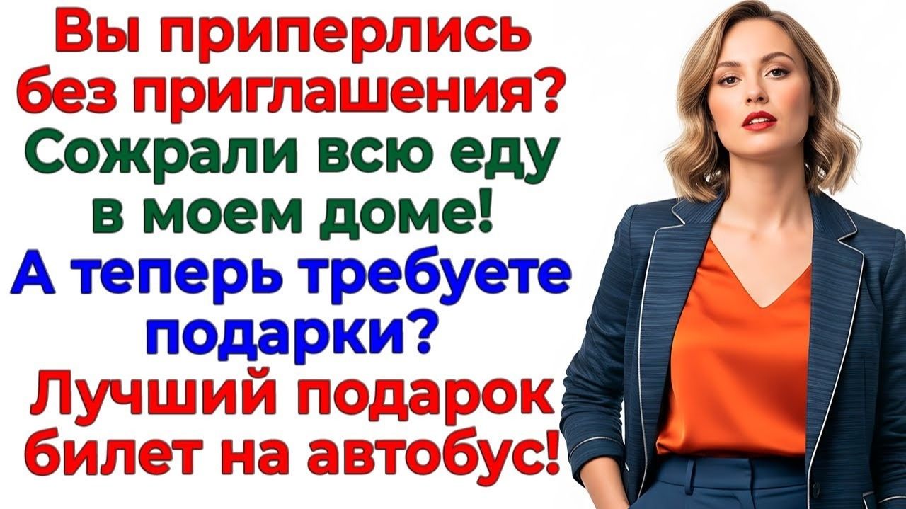 Родня приперлась за подарками! Вылетела с пустыми руками интересные рассказы жизненные истории новые