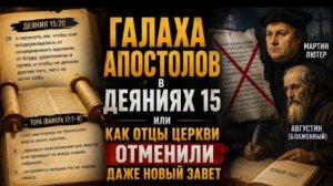 Отменили даже Новый Завет? Галаха Апостолов в Деяниях 15, Книга Левит и Лицемерие Богословов