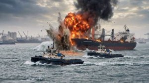 Российские войска поразили в порту Одессы три судна и два морских танкера.
