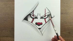Как нарисовать клоунское лицо: простой пошаговый урок рисования