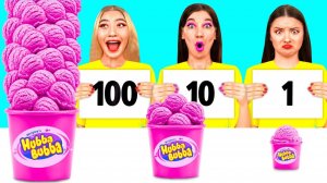100 Слоев Еды Челлендж # Удивительные Лайфхаки и Хитрости от Funny DO Challenge
