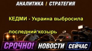КЕДМИ Украина выбросила последний козырь — копия