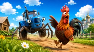 СИНИЙ ТРАКТОР-ПАУК 🕷️🚜 НОВОЕ ПРИКЛЮЧЕНИЕ! 😱 | 2 ЧАСТЬ | Мультик для детей