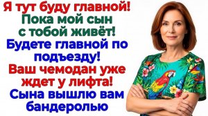 Свекровь делила мою квартиру! Пока не увидела чемодан у лифта! интересные рассказы жизненные истории
