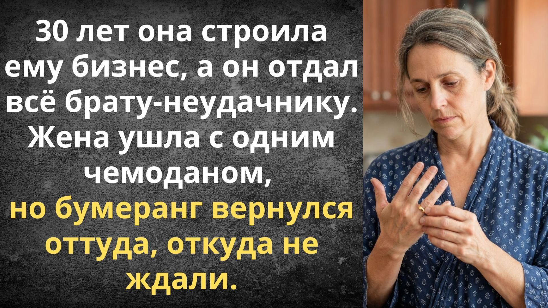 Один чемодан после 30 лет брака | Истории из жизни