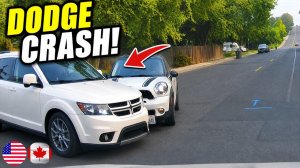 На парковке ТЦ: зацепил грузовик и устроил ДТП! Аварии | Driving Fails #1024