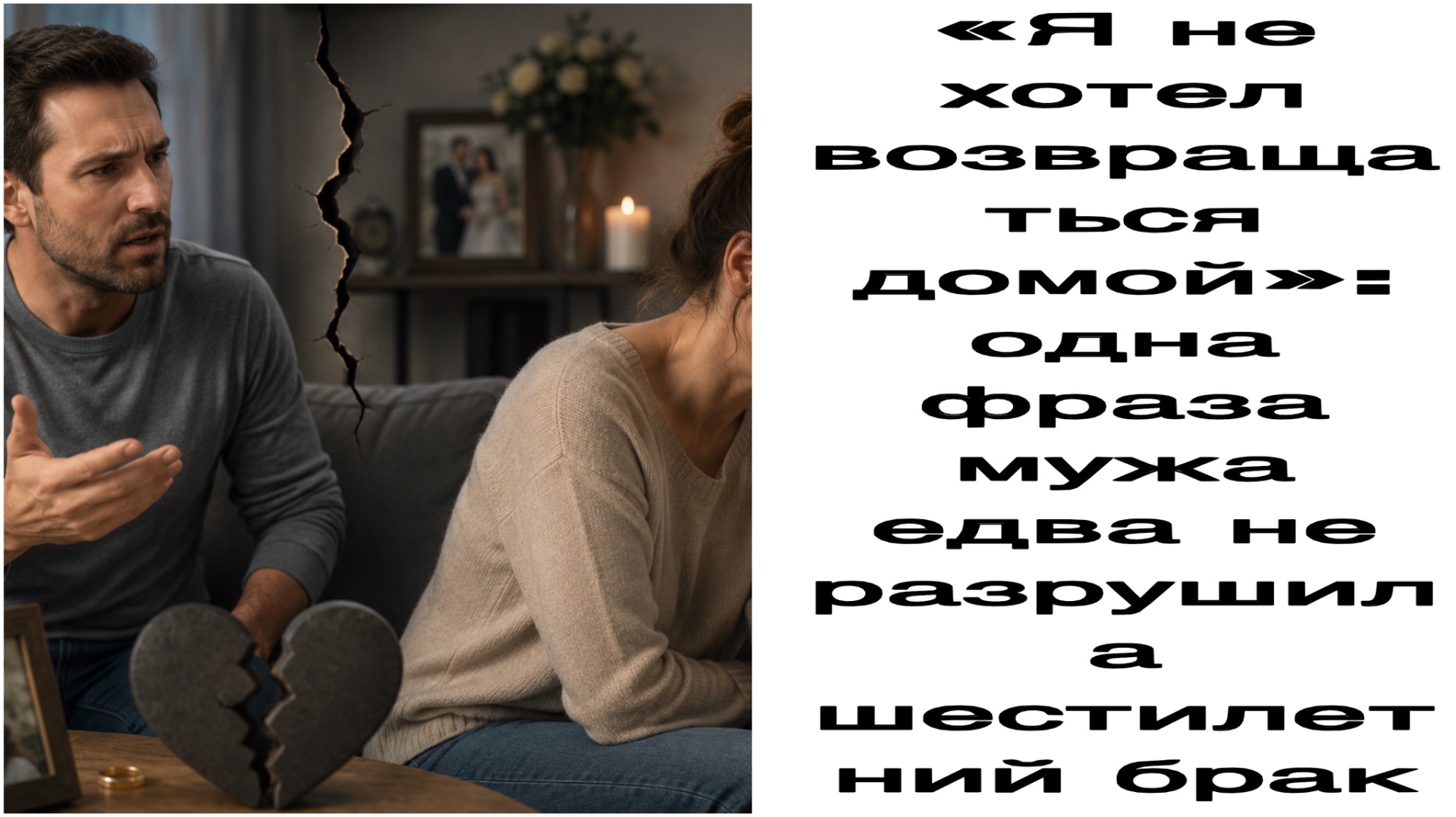 Истории из жизни|«Я не хотел возвращаться домой»: одна фраза мужа едва не разрушила шестилетний брак