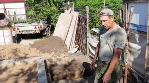 Гараж. Выход на нулевую отметку.
