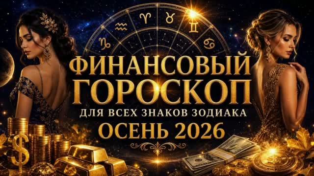 ФИНАНСОВЫЙ ГОРОСКОП НА ОСЕНЬ 2026 ДЛЯ ВСЕХ ЗНАКОВ ЗОДИАКА | ДЕНЬГИ, ДОХОДЫ И РАСХОДЫ