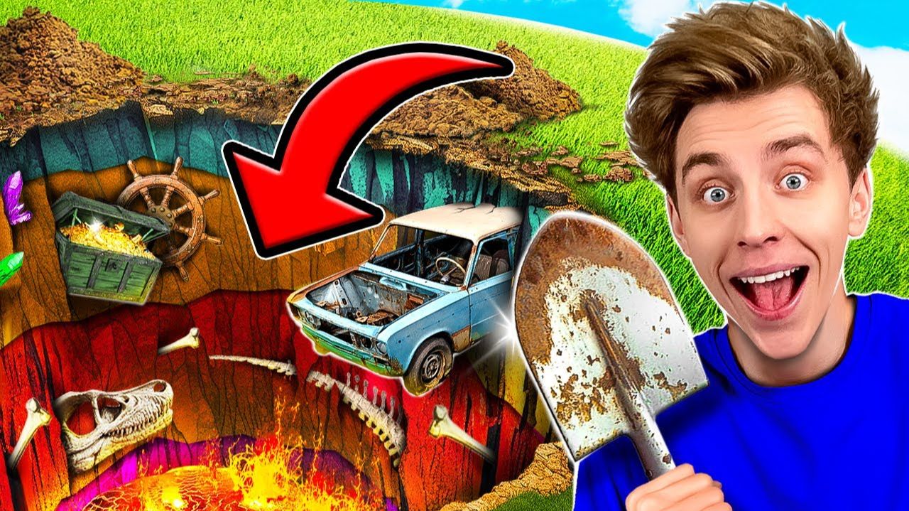 Кто Выкопает ЯМУ ГЛУБЖЕ Челлендж ! А4