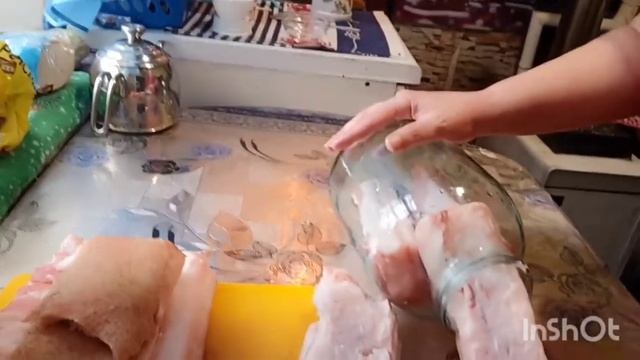 Солим сало в банке.__ живемвдеревне__Вкусно, объединение