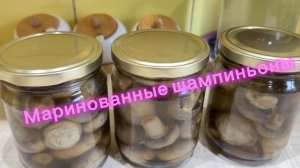Маринованные шампиньоны на зиму