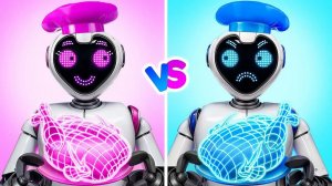 Кулинарный Челлендж_ Мальчики VS Девочки с Роботом _ Смешные Ситуации с Едой от