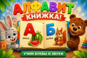 Алфавит-книжка: учим буквы и звуки