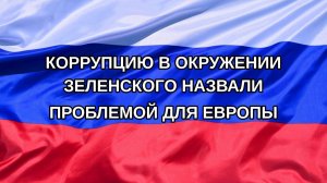 |Н. РФ| Коррупцию в окружении Зеленского назвали проблемой для Европы
