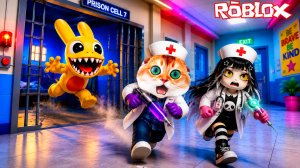 УБЕГАЮ от АНОМАЛИИ в РОБЛОКС с КОТОМ ПЕРСИКОМ | ПОБЕГ из БОЛЬНИЦЫ ANIMAL HOSPITAL ROBLOX