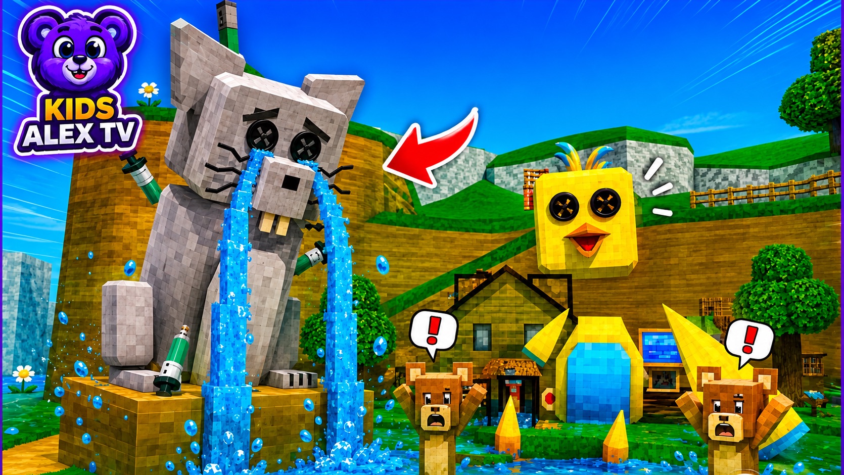 Наводнение в доме ! 😱🌊 Кто спасёт Шику? | Super Bear Adventure