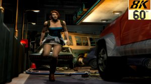 Resident Evil 3: Nemesis - Взрыв на автозаправке и нашествие зомби (Улучшенное качества до 8K 60FPS)