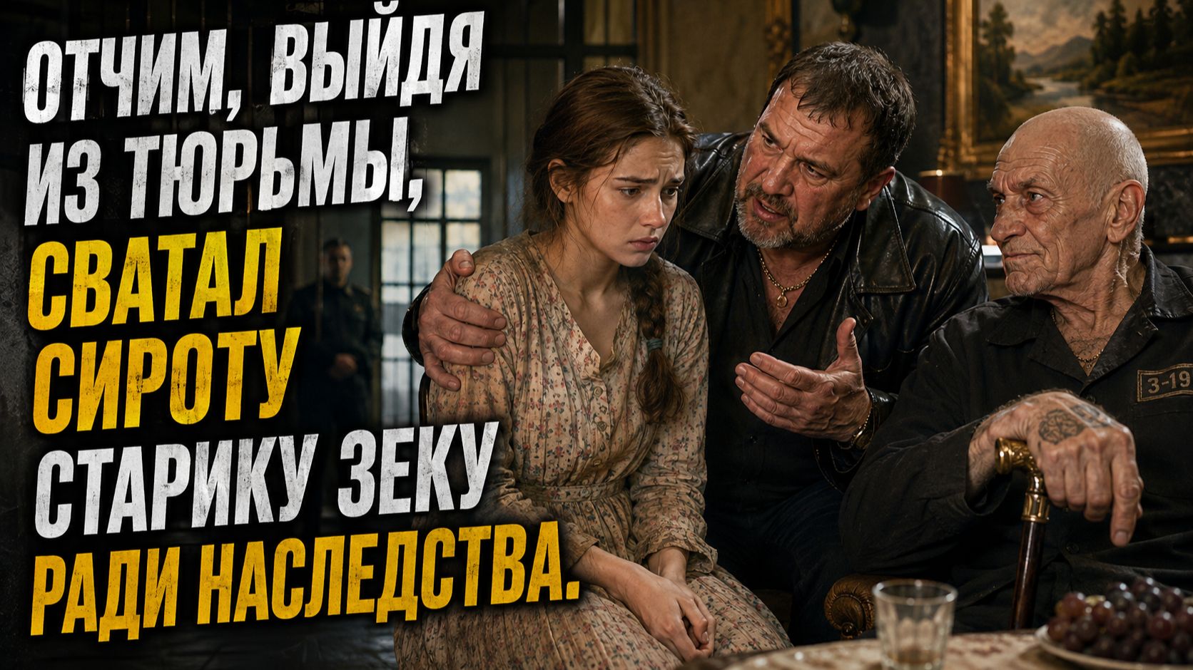 Отчим, выйдя из ТЮРЬМЫ, сватал СИРОТУ старику ЗЕКУ ради наследства.  Истории из жизни. Аудиорассказ.