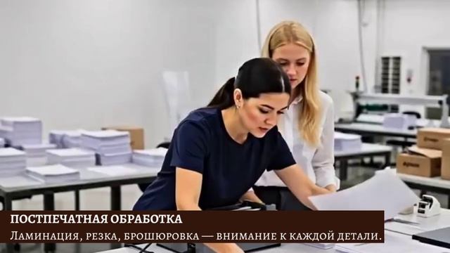 Процесс производства на типографии 
