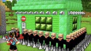 Я ПРОНИК В САМЫЙ ОХРАНЯЕМЫЙ ДОМ ЖИТЕЛЕЙ В МАЙНКРАФТ _ Компот Minecraft