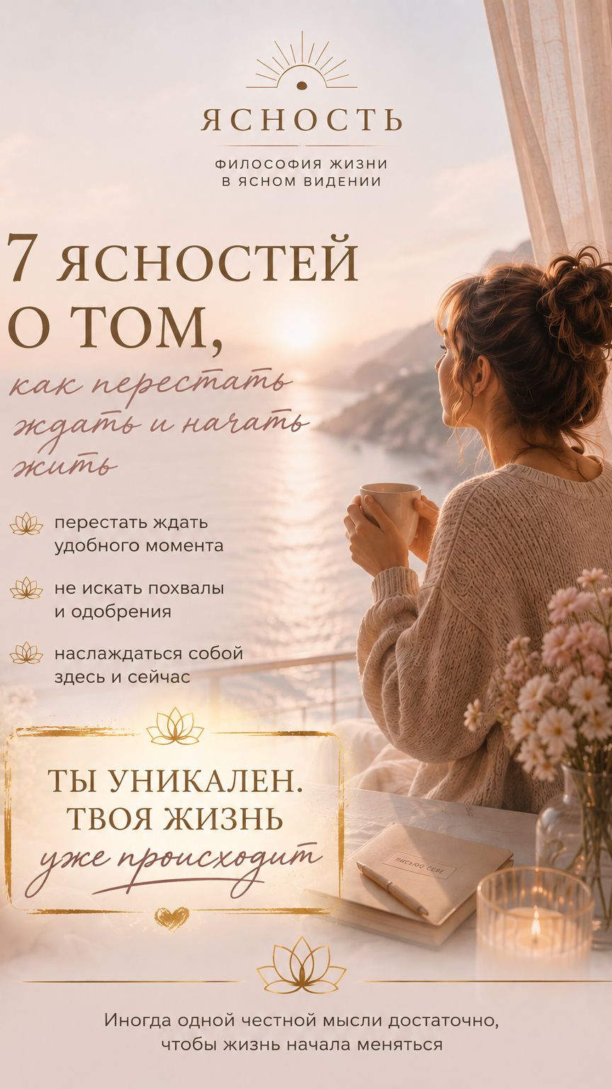 7 ясностей о том, как перестать ждать и начать жить