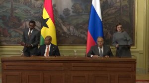 Церемония подписания Соглашения между Россией и Ганой, Москва, 17 августа 2026 года
