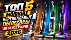 ТОП 5. Лучшие моющие вертикальные пылесосы до 20.000 рублей.