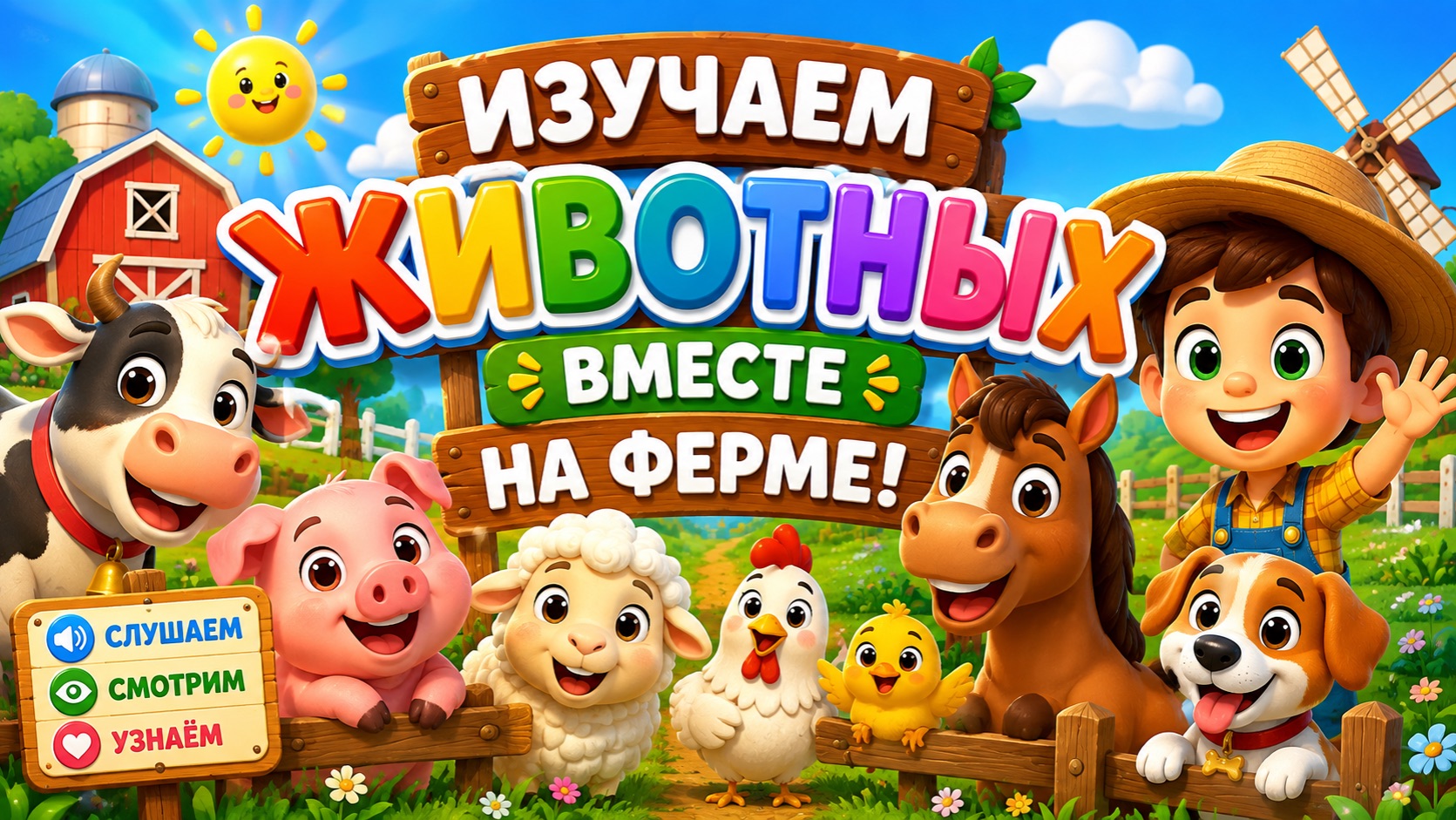 ПОМОГАЕМ ЗВЕРУШКАМ НА ФЕРМЕ ВМЕСТЕ! 🐮 ВИДЕО ДЛЯ ДЕТЕЙ! 👶 #Детям #Веселье