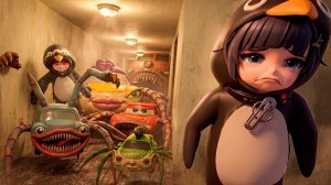 Почему GUGU GAGA Penguin обижает Rumi Huggy из CAR EATERS в Garry's Mod (Эп. 9)